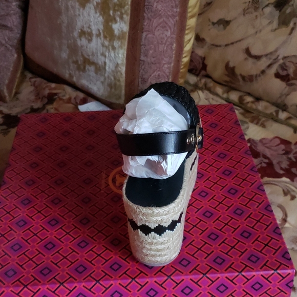 NWT! TORY BURCH DANDY WOVEN PLATFORM 6 - Picture 3 of 5